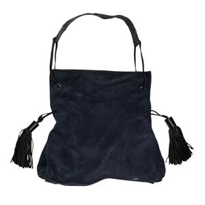 All Saints Freedom Hobo Slouchy Blue Handbag